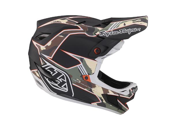 Troy Lee Designs D4 Compos. MIPS Helmet Matrix Camo Army Green