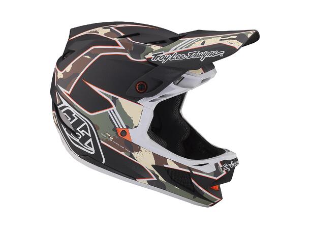 Troy Lee Designs D4 Compos. MIPS Helmet Matrix Camo Army Green