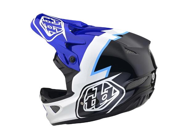 Troy Lee Designs D3 Fiberlite Helmet XXL Volt Blue, XXL