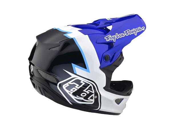 Troy Lee Designs D3 Fiberlite Helmet XXL Volt Blue, XXL