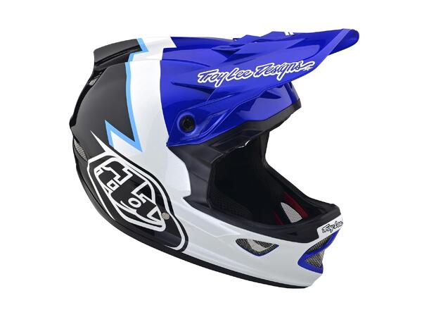 Troy Lee Designs D3 Fiberlite Helmet XXL Volt Blue, XXL