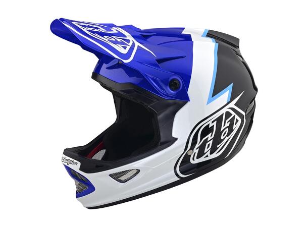 Troy Lee Designs D3 Fiberlite Helmet XXL Volt Blue, XXL